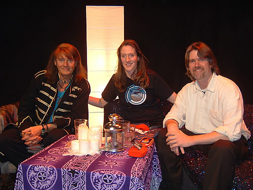 Carina Coen and Ray Murray with Nick Ashron on Nick Ashron's Lightworker's Guide to the Galaxy TV Show