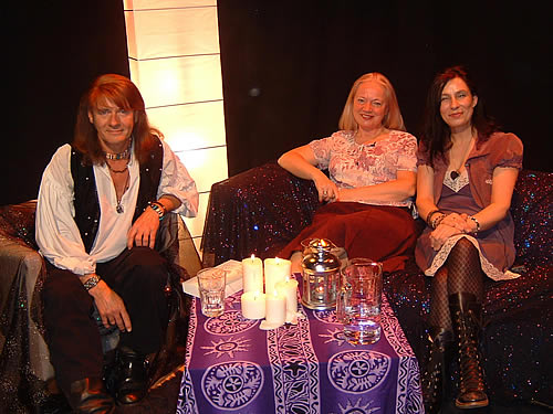 Cherry Emery and Louise E Langley with Nick Ashron on Nick Ashron's Lightworker's Guide to the Galaxy TV Show